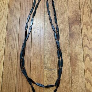 Vintage Amber Bakelite Beaded Necklace